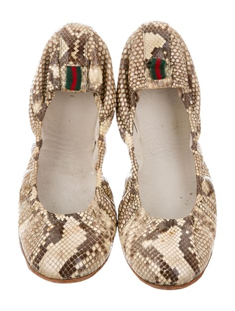 gucci snake flats|Gucci snake shoes women's.